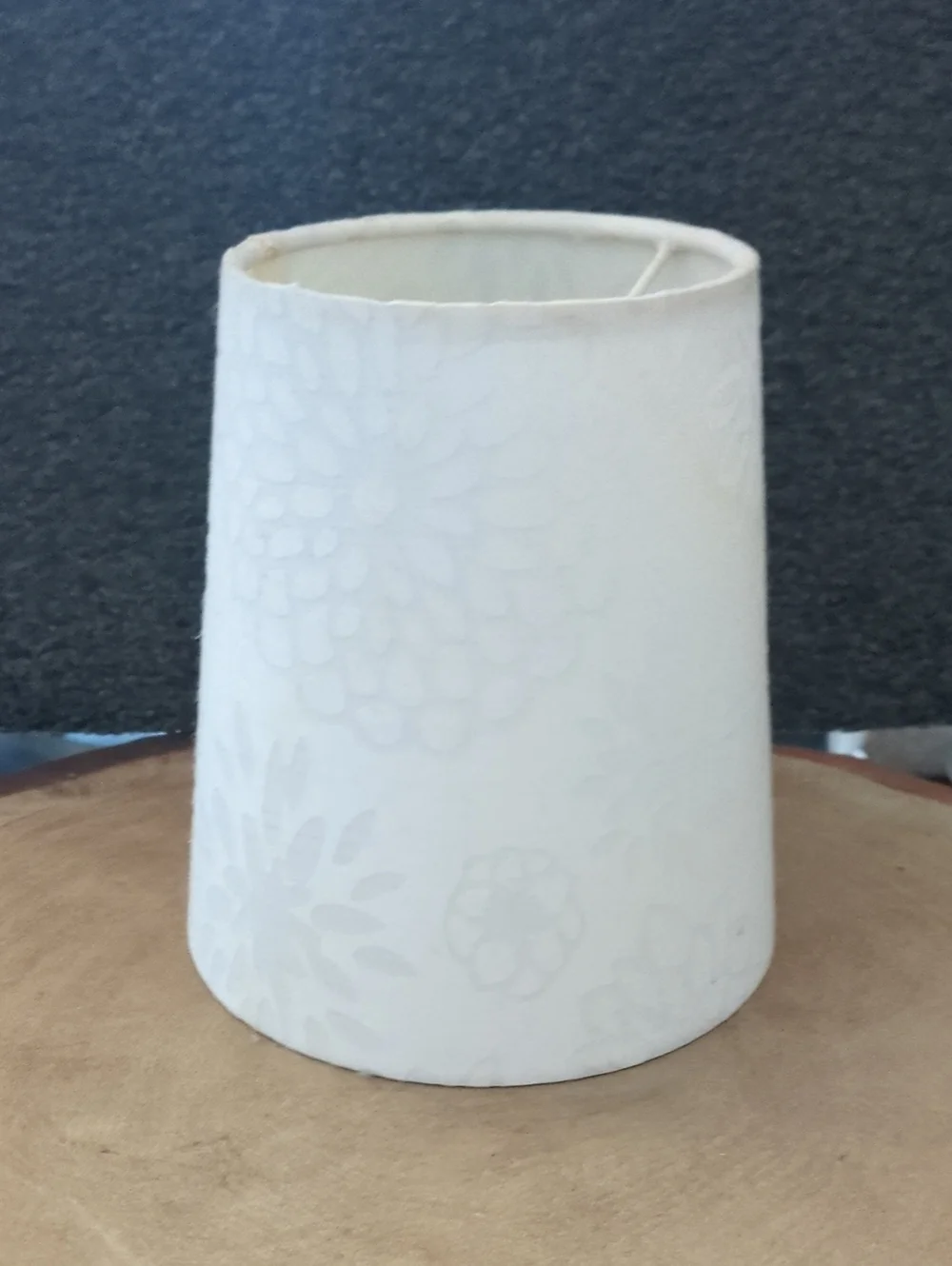 IKEA White Floral Pattern Tapered Lamp Shade 4 X 6 X 5.5